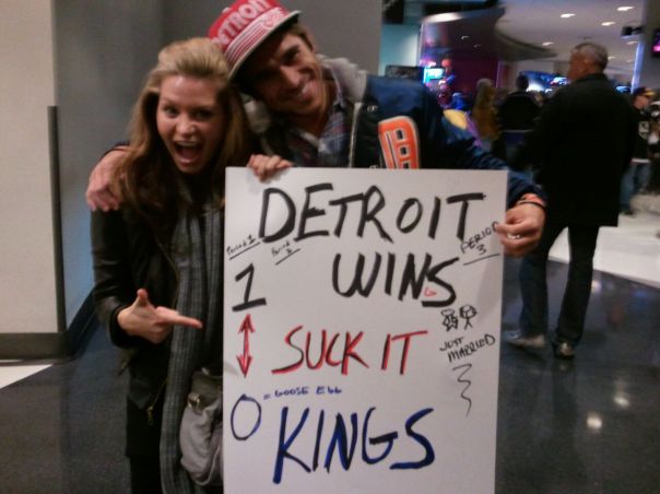 Detroit lost but the poster was a hit.  Go Wings